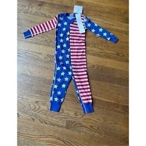 hanna‎ andersson red white blue star pajama 80 new